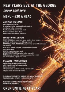 The George Petersfield New Years Eve - Pubs Petersfield - Pub Restaurant Petersfield - Cask Ales & Excellent Food & Wine - Great Dining