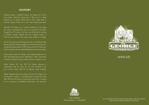 Wine List - The George Petersfield Pizzas - Pubs Petersfield - Pub Restaurant Petersfield - Cask Ales & Excellent Food & Wine - Great Dining